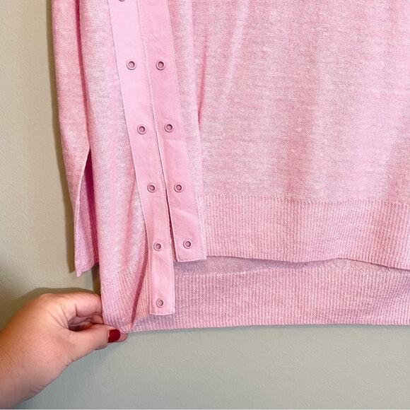 NWT J Crew Lilac Wool Linen Blend Sweater Size M - Picture 11 of 12